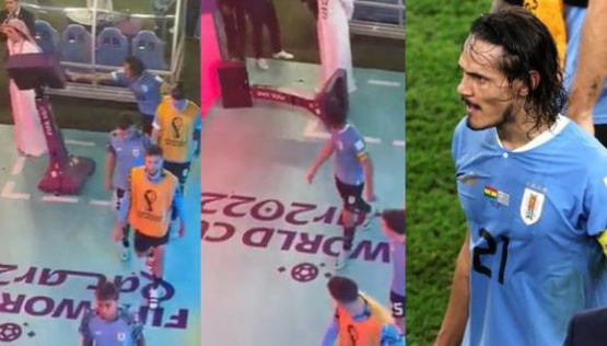 La furia de Cavani tras la eliminación